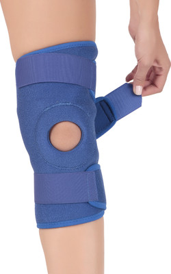 FitNest USA Knee Wrap & Binder, Adjustable Fit for a Secure Grip | Universal Size Knee Support(Blue)