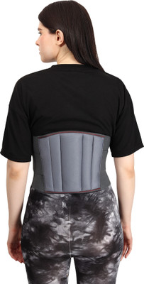 Mulkraj LSS--Back Pain Belt / Ls Belt / Back Support Belt Back / Lumbar Support-93 Back / Lumbar Support(Grey)