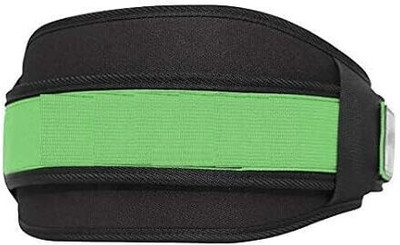 sachi sports Gym Belt for Men Weight Lifting - 5 Inch Wide Back Support Belt for Deadlift, Back / Lumbar Support(Green)