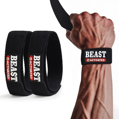 EasyHealth Gym WeightLifting For Men Supporter For Cotton Wrist Support(Black)