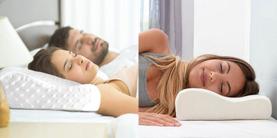RUSHABH ENTERPRISE Memory Foam Fruits Sleeping Pillow Pack of 1(White)