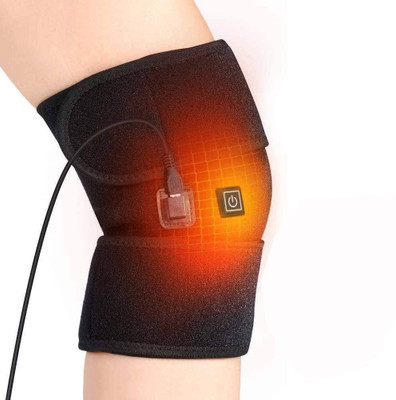 SWISS WONDER USB Electric Heating Knee Pad Warm Brace Wrap Knee Support(Black)