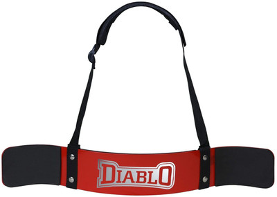DIABLO Arm Blaster for Muscle Arms Bicep Builder with Heavy Duty Padded Straps Arm Support(Red, White)