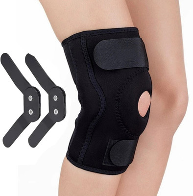 Selva Dual Hinged (Neoprene), for Joint Stability & Pain Relief Knee Support(Black)