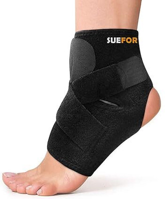 JEERZONE Ankle Support Brace Protection Guard- Pain Relief & Recovery, Unisex-Free Size Ankle Support(Black)