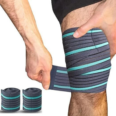 FITPUT Pack OF 2 Ankle Compression Wrap Support,Knee Brace Compression Bandage for Men Knee Support(Grey)