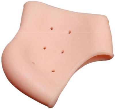 Euclid Silicon Gel Heel Protector Moisturizing Heel Socks-1 Pair Heel Support(Beige)