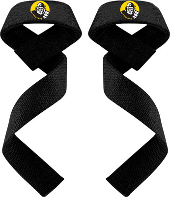 Muscleape Black Super Strong Lifting Straps Wrist Support