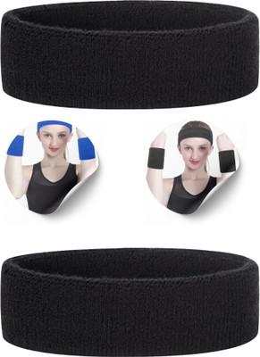 NV COLLECTION Cotton Sweatband Ideal for CrossFit, Yoga, and Gym Head Support(Multicolor)