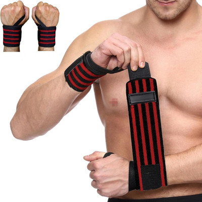 Shopeleven Professional Wrap Band , Strap For Gym and Fitness Wrist Support Wrist Support(Red)