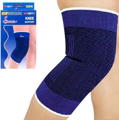FlyTouch Breathable Knitted Mountaineering Blue Knee Pads Leg Protectors Knee Guard CK Knee Support(Blue)