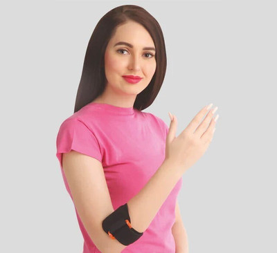 FLAMINGO Elbow Support for Tennis & Golfers Elbow Relief-Soft Foam, Adjustable Strap Elbow Support