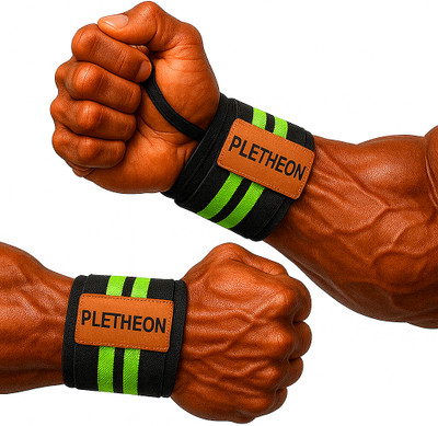 PLETHEON Wrist Wraps with Thumb Loop for Gym | Compression Support for Weightlifting Wrist Support