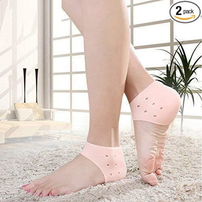 KRITAM Pain Relief, Foot Care Ankle Support Pad Silicon Heel Pad For Men & Women Heel Support(Orange)