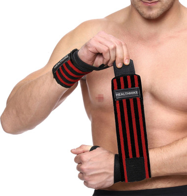 HealthHike Professional Wrist Bands Strap for Gym Wrist Support Band Weight Lifting 1 Pair Wrist Support