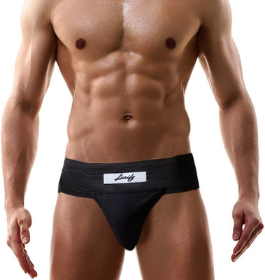 HYPing Supporter for Men Gym Running Cricket Sports & Fitness Support Underwear Brief Supporter(Black)