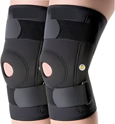 The Healer Patellar Ring Knee Support | Hinged Brace for Pain Relief & Sports Knee Support(Black)