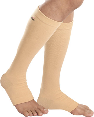 TYNOR Compression Stocking Below Knee Classic, Beige, XL, 1 Pair Knee Support(Beige)