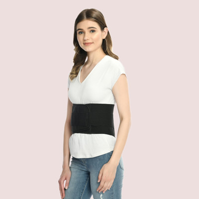 Psons Abdominal belt after delivery for tummy reduction Abdominal Belt(Black)