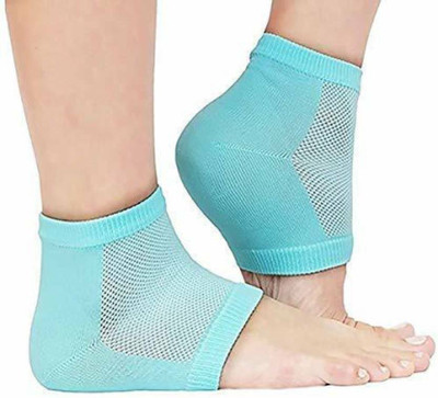 DOLPHINZONE Gel Heel Pad Socks,Gel Insole Cups, Gel Socks Heel Support Insole(Multicolor)