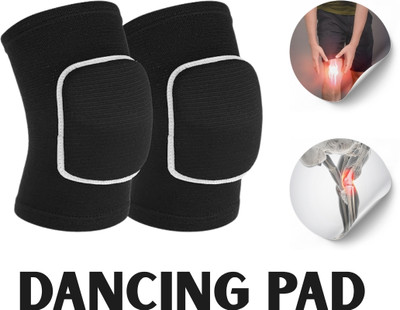 CTC CREATION Dancer’s Glide Knee Cushions with Featherlike Padding Knee Support(Black)