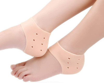 I.P.L. Anti Crack Full Length Silicon moisturizing Heel Socks Ankle Support