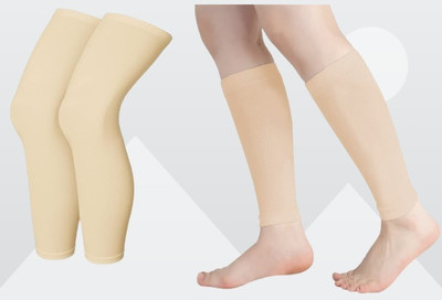 VRUGRA Combo Full And Half Calf Support Compression Sleeve for Men & Women Knee Support