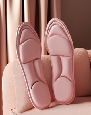 AlexVyan Women & Men 5d Foam Insole (upto 25.5 cm - adjustable IND4 to IND7 Shoe Insole Insole(Pink)