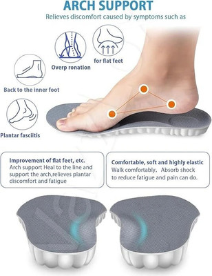 primetreads Foam Washable Insoles Arch Support Soft Comfortable for Men Shoes Insole