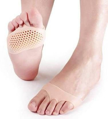 Aarvi Enterprise Soft Silicon Gel Half Toe Sleeve Forefoot Pads For Pain Relief Foot Support Foot Support(Beige)