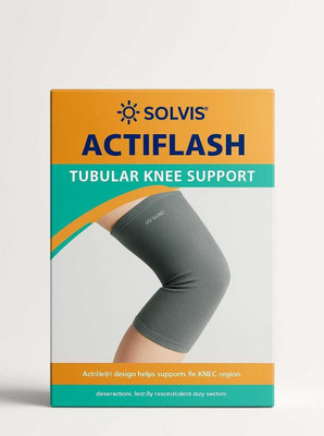 solvis Tabular knee support (1 Pair) Knee Support(Grey)