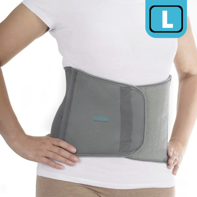 Aurum Binder For Lower Back Pain Relief, After Delivery Tummy Reduction, Unisex, M Abdominal Belt(Grey)