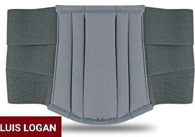 LUIS LOGAN LS Support Belt for Back Support Pain Reliever Enhance Back Posture (Grey,XL) Back / Lumbar Support(Grey)
