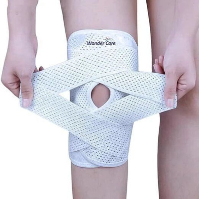 Wonder Care Adjustable Knee Support Brace – Pain Relief, Sports, Running, Men & Women Knee Support(White)