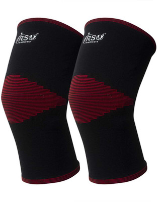 rsc healthcare Active Knee Support for Men & Women, Long Lasting Pain Relief. Skin Friendly Knee Support(Black, Red)