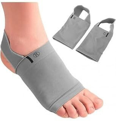 KULDEVI SALES Flat Foot Arch Support for Men & Women-Foot for Pain Relief | Free Size (1 Pair) Foot Support(Grey)