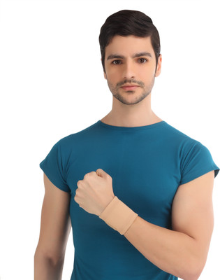 FLAMINGO Wrist Wrap Adjustable Support with Thumb Loop for Sports & Injuries Wrist Support(Beige)