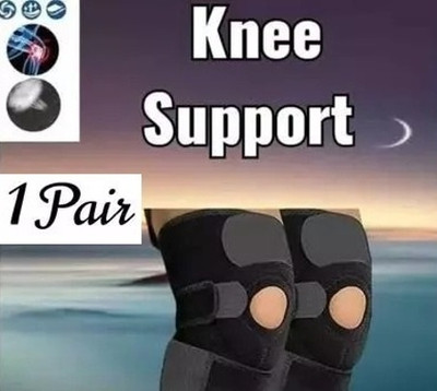 Mulkraj Ortho Knee Support(Men and Women) (Black)-77 Knee Support(Black)