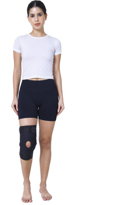 PROURBAN Elastic Knee Cap Support with Hinges to provide Knee Pain Relief Knee Support(Black)