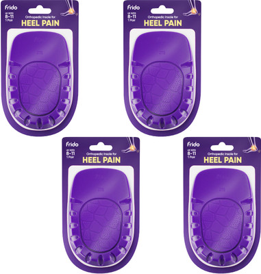 Frido Heel Pads for Heel Pain Relief & Extra Comfort, L (UK 8-11), Pack of 4 Heel Support