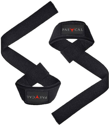 Pascal Professional Weight Lifting Straps Soft Padded Wrist Wrap Wrist Support for Gym Wrist Support(Black)