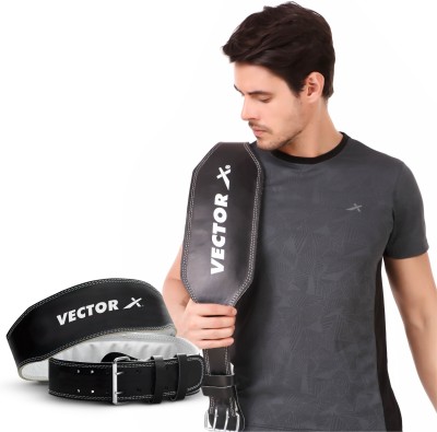 VECTOR X Champion 4 layers Leather Weight Lifting Back Support Power Lifting Gym Belt Back / Lumbar Support