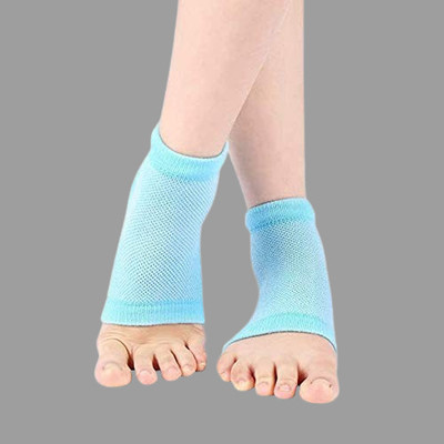 KKNTERPRISE Spa Gel Half Heel Socks Anti Crack Silicon Gel Heel25 Heel Support