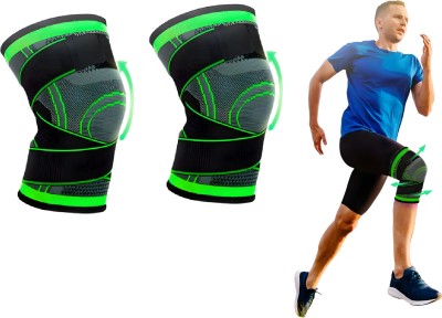 ShopiMoz Knee Compression Support For Joint Pain & Arthritis Relief Improved Circulation Knee Support(Green)