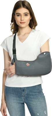 Oliver Arm Support/Arm Sling Pouch Breathable, Adjustable Supporter(Grey)