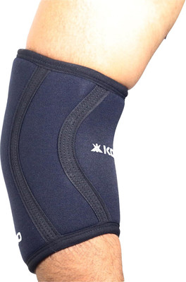 KOBO Elbow Sleeves 7mm Elbow Support Neoprene for Weight Lifting, Gym - (1 Piece) Elbow Support(Black)