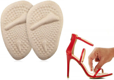 FEXMY Ball of Foot Cushions, Metatarsal Pads, High Heel Inserts, Forefoot Cushions Foot Support(Beige)