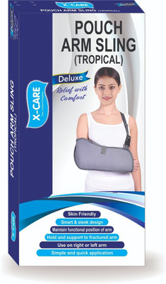 Xcare Pouch Arm Sling, (Tropical) Hand Support, Recupreation From Arm Fracture Arm Support(Grey)