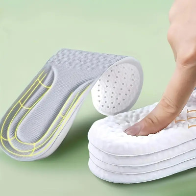 PHANTOM Memory Foam Shoe Insoles Unisex Comfortable Athletic Insoles for Men and Women Insole(Grey)