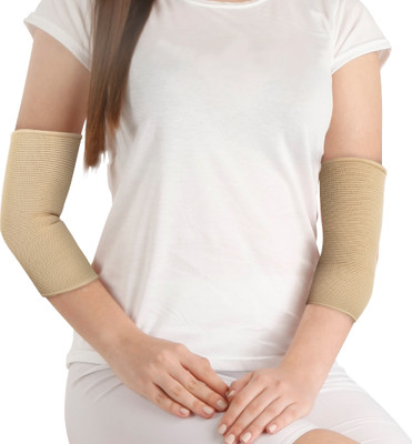 FLAMINGO Elbow Support - 2-Way Stretch Knit, Smooth Fabric, Full Range of Motion Elbow Support